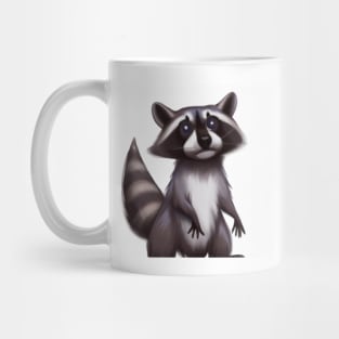 Cute Raccoon Drawing Mug